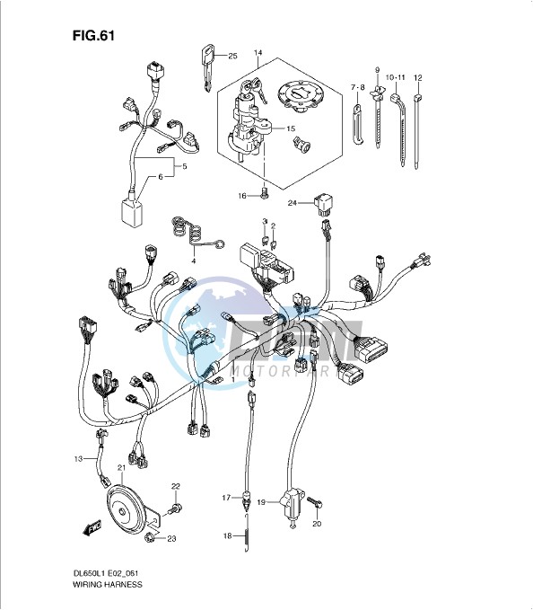 WIRING HARNESS (DL650L1 E2)