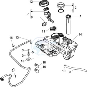 LX 125 4T ie E3 Touring drawing Fuel Tank