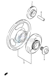 GSF1200A (E18) drawing STARTER CLUTCH