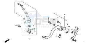 CRF150R CRF150R drawing PEDAL/KICK STARTER ARM