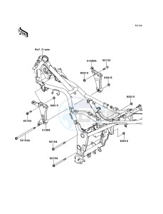 NINJA 250R EX250KBF GB XX (EU ME A(FRICA) drawing Engine Mount