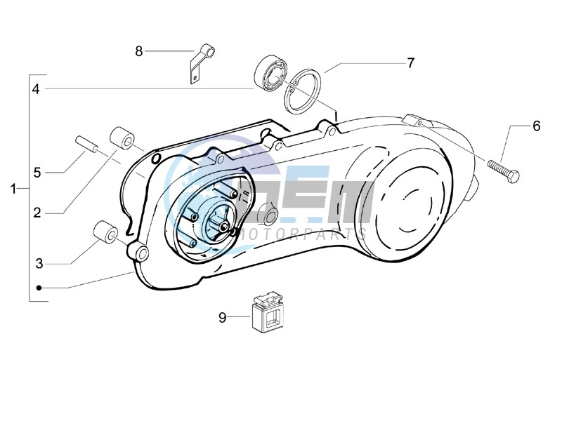 Crankcase cover and cooling