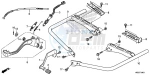 TRX420FE1F TRX420 Europe Direct - (ED) drawing PEDAL/ STEP