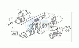 Daytona 1000 RS RS drawing Starter motor