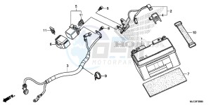 CBR600RAD CBR600RR ABS UK - (E) drawing BATTERY