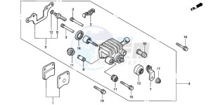 FJS600D SILVER WING drawing PARKING BRAKE CALIPER