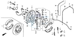 TRX350TM RANCHER drawing FRONT BRAKE PANEL