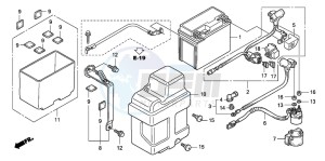 TRX450R drawing BATTERY