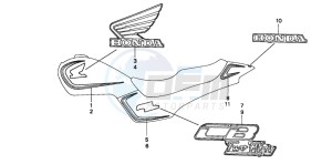 CB250 NIGHTHAWK drawing STRIPE/MARK (2)