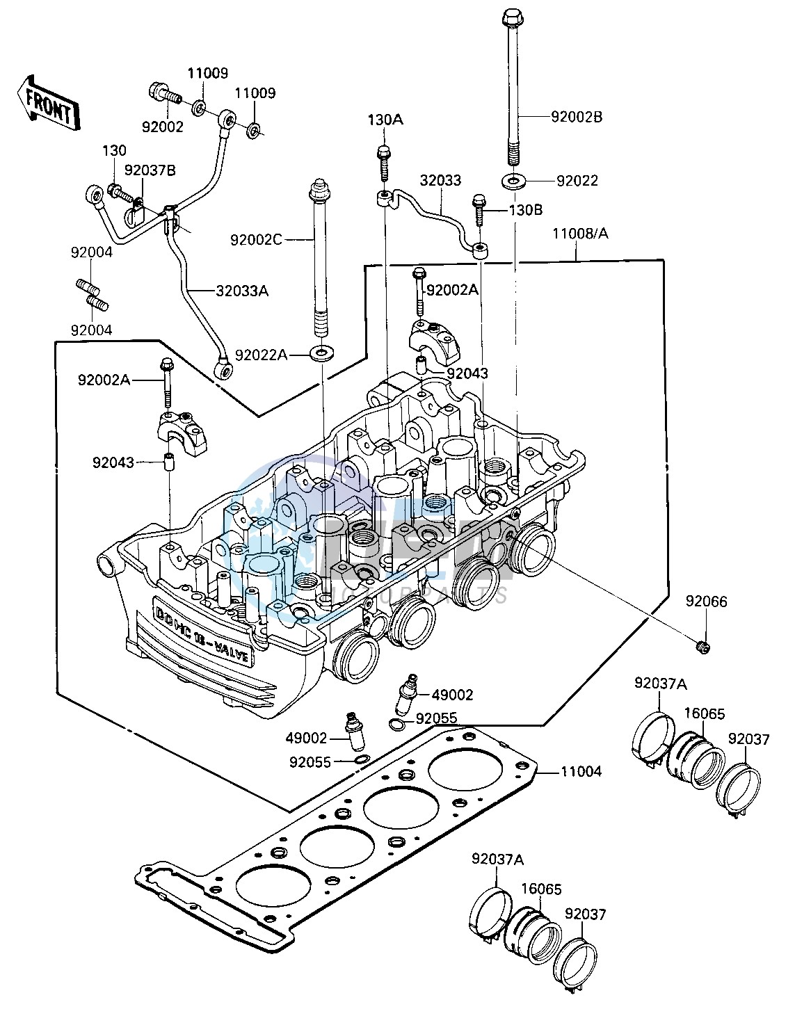 CYLINDER HEAD -- E_NO. 030894-- -