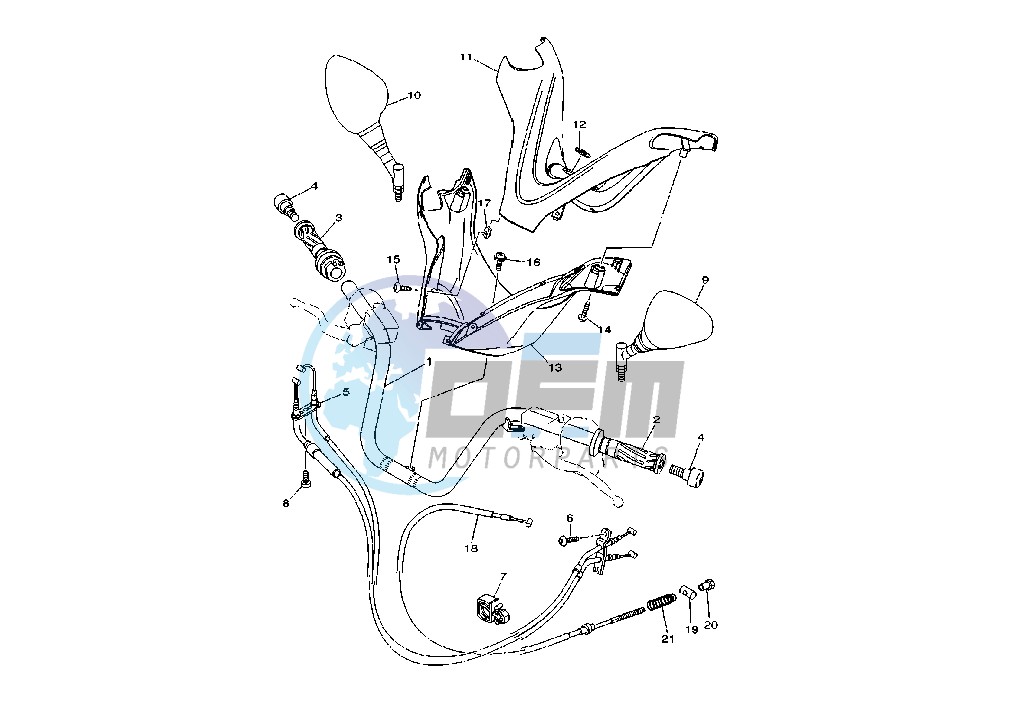 STEERING HANDLE - CABLE