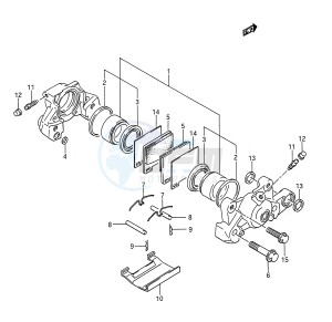 GSX-R1100 (E28) drawing REAR CALIPER