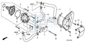 CB600FAA E / ABS MKH drawing WATER PUMP