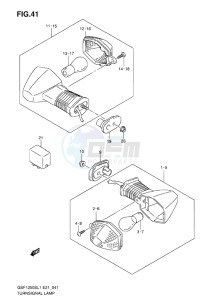 GSF-1250S BANDIT EU drawing TURNSIGNAL LAMP