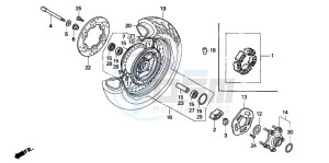 VT1100C drawing REAR WHEEL (VT1100C2)