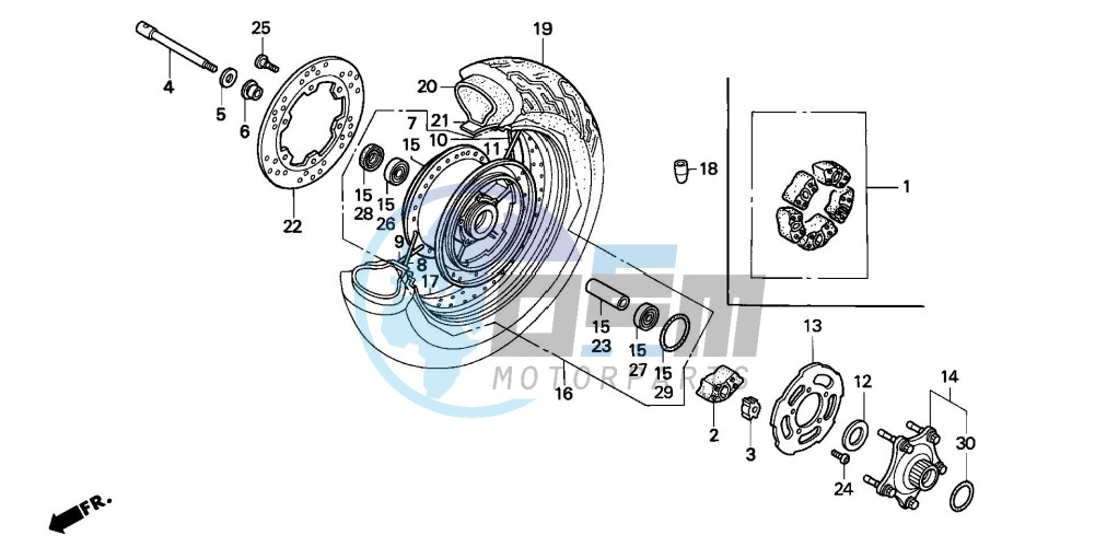 REAR WHEEL (VT1100C2)