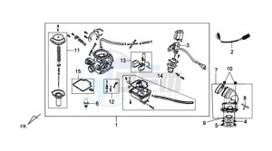 SYMPHONY SR 125 CH drawing CARBURATOR