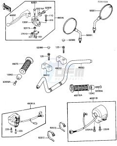 ZN 700 A [LTD SHAFT] (A1-A2) [LTD SHAFT] drawing HANDLEBAR