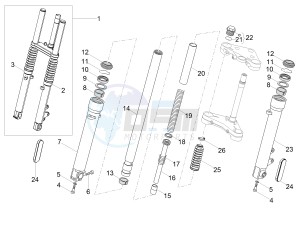 V7 III Stone 750 e4 (EMEA) drawing Front Fork Kaifa