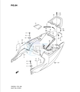 SV650/S drawing SEAT TAIL COVER