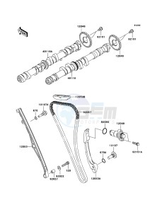 NINJA_ZX-6R ZX636C6F FR GB XX (EU ME A(FRICA) drawing Camshaft(s)/Tensioner