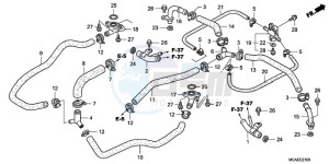 GL18009 UK - (E / AB MKH NAV) drawing WATER PIPE