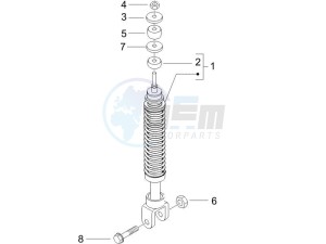 Runner 50 SP drawing Rear suspension - Shock absorbers