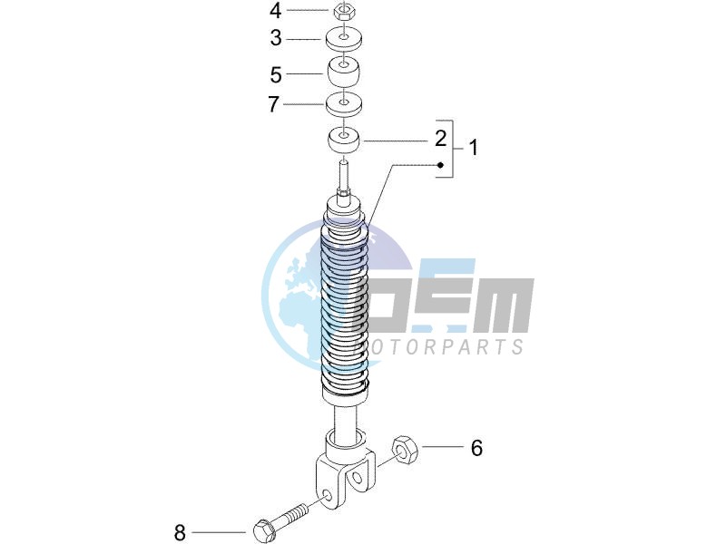 Rear suspension - Shock absorbers