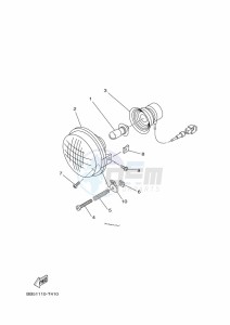 YFM450FWBD KODIAK 450 (B5R3) drawing HEADLIGHT