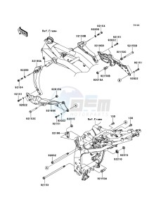 Z750R ABS ZR750PBF FR GB XX (EU ME A(FRICA) drawing Engine Mount