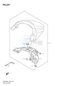 VZR1800 (E2) INTRUDER drawing SEAT TAIL BOX (VZR1800ZL1 E24)