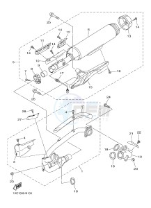 XVS950CR XV950R XV950 R-SPEC (B33A) drawing EXHAUST