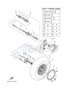 YXZ1000ETS YXZ10YESKL (B5H6) drawing FRONT WHEEL