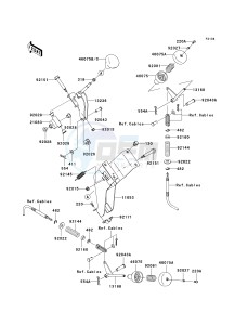 KAF 400 A [MULE 610 4X4] (A6F-AF) AAF drawing SHIFT LEVER-- S- -