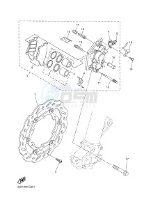 WR250R (32DR) drawing FRONT BRAKE CALIPER