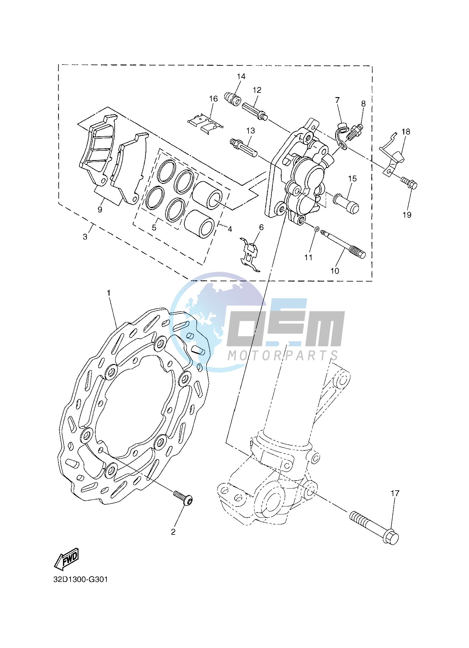 FRONT BRAKE CALIPER