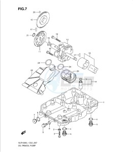 VLR1800 drawing OIL PAN - OIL PUMP