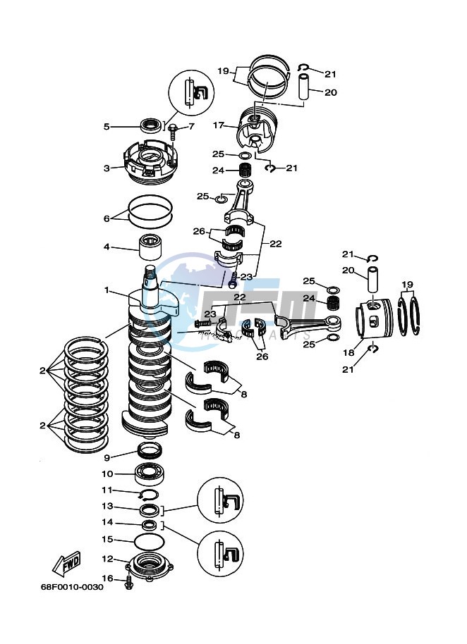 CRANKSHAFT--PISTON