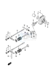 LT-Z50 drawing CAMSHAFT/VALVE