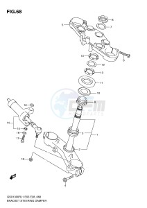 GSX1300R (E3-E28) Hayabusa drawing BRACKET - STEERING DAMPER