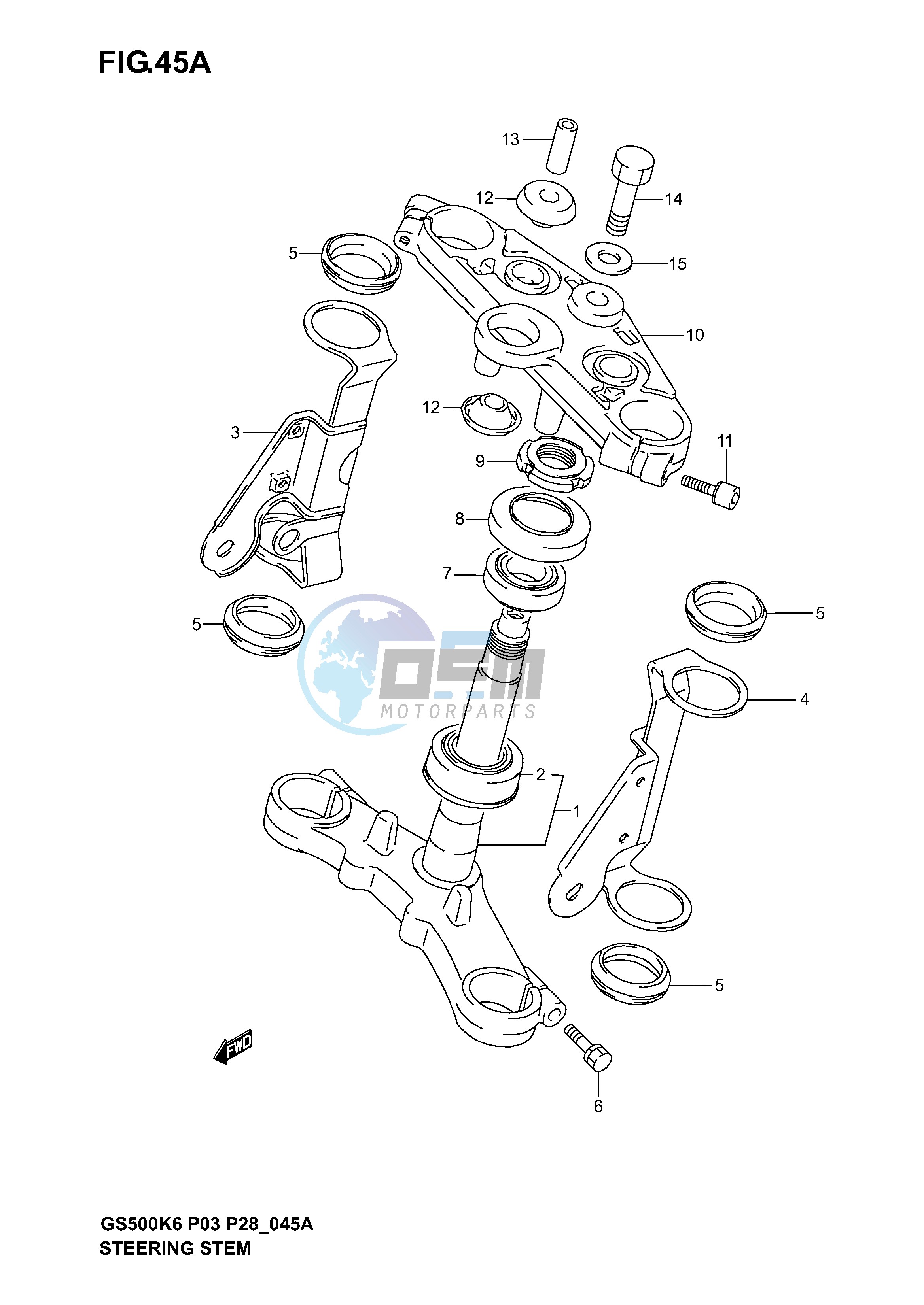 STEERING STEM (GS500K4 K5 K6 P28)