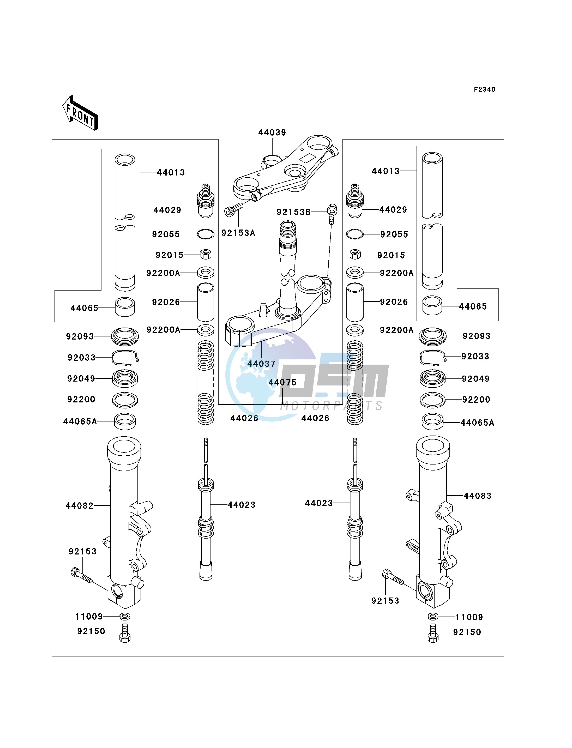 FRONT FORK-- J6F- -