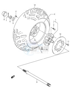 LT-A500F (P24) drawing RIGHT REAR WHEEL