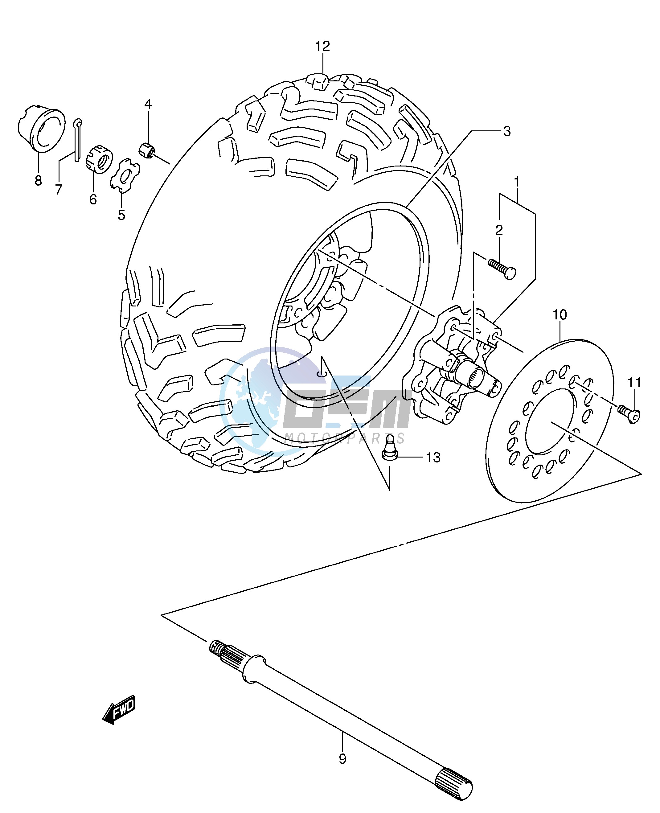 RIGHT REAR WHEEL