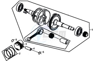 SYMPHONY ST 50 L5-L6 drawing PISTON / CRANKSHAFT