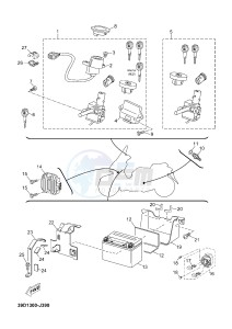 YP125R X-MAX125 X-MAX125 (2ABG) drawing ELECTRICAL 1