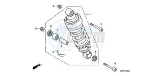 CB1000RA9 Australia - (U / ABS) drawing REAR CUSHION