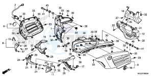 GL1800BF F6B Bagger - GL1800BF UK - (E) drawing COWL