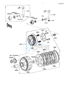 KDX 80 B [KDX80] (B2-B3) [KDX80] drawing CLUTCH