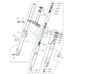 TZR 50 drawing FRONT FORK